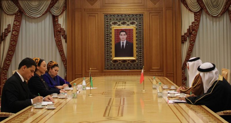 سفیر جدید بحرین استوار نامه خود را در عشق ‌آباد تقدیم کرد