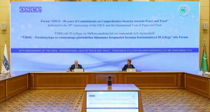 عشق‌آباد میزبان مجمع پنجاهمین سالگرد سازمان امنیت و همکاری اروپا OSCE   