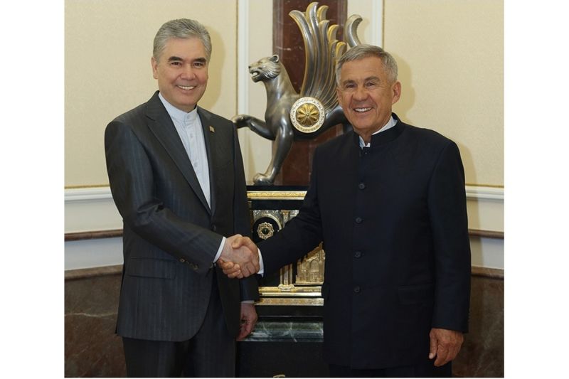 دیدار رهبر ملی ترکمنستان با رئیس‌جمهور تاتارستان، تأکید بر تعمیق همکاری‌های دوجانبه در چارچوب مجمع «