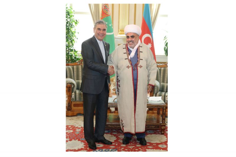 مذاکرات رئیس مجلس مصلحتی ترکمنستان با رئیس اداره مسلمانان قفقاز
