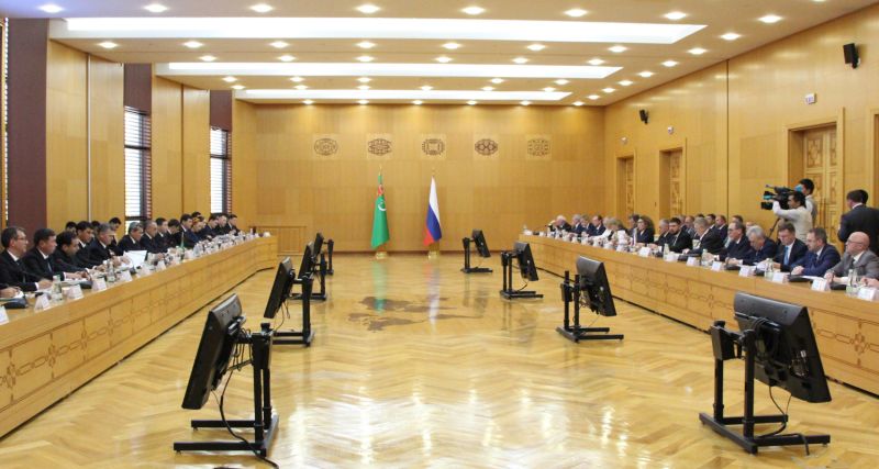 نشست روسای مشترک کمیسیون بین دولتی ترکمنستان و روسیه 