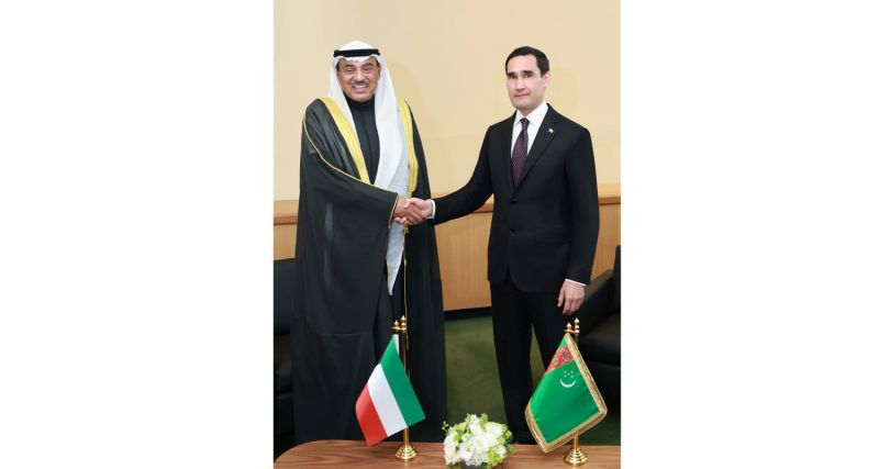 دیدار رئیس‌ جمهور ترکمنستان با ولیعهد کویت در نیویورک