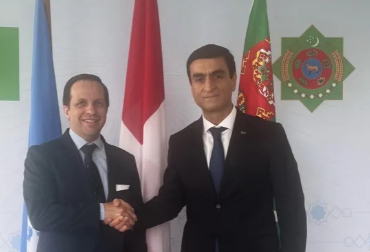 نماینده دائم ترکمنستان در UNOG همکاری با نماینده دانشگاه صلح را بررسی کرد